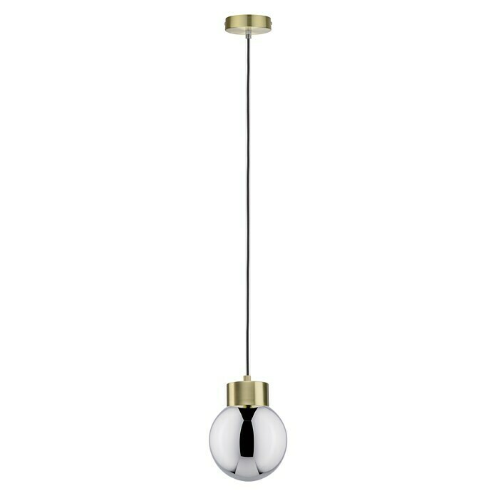 Paulmann Neordic Pendelleuchte Linja (20 W, Messing/Rauchglas, Höhe: 110 mm)