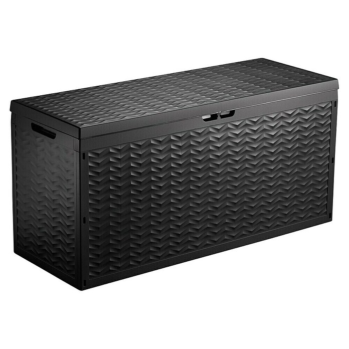 Jelenia Plast Garten-Aufbewahrungsbox (L x B x H: 120 x 45 x 60 cm, Anthrazit)