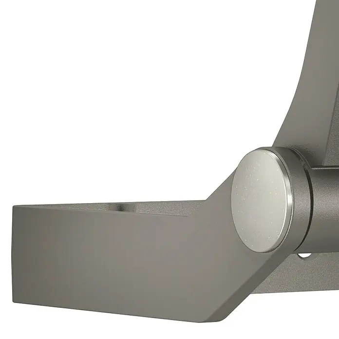 Steinel Proyector LED XLED ONE - 17,8 W, L x An x Al: 17,3 x 22,9 x 19,5 cm, Acero inoxidable, Blanco cálido - Primer plano de un soporte con junta giratoria, ideal para el montaje flexible de dispositivos y la construcción robusta.