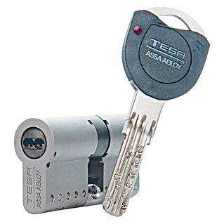 Tesa Assa Abloy Cilindro de perfil de seguridad TK100 (Número de llaves: 5 ud., Longitud total interior/exterior: 35/35 mm, Níquel)
