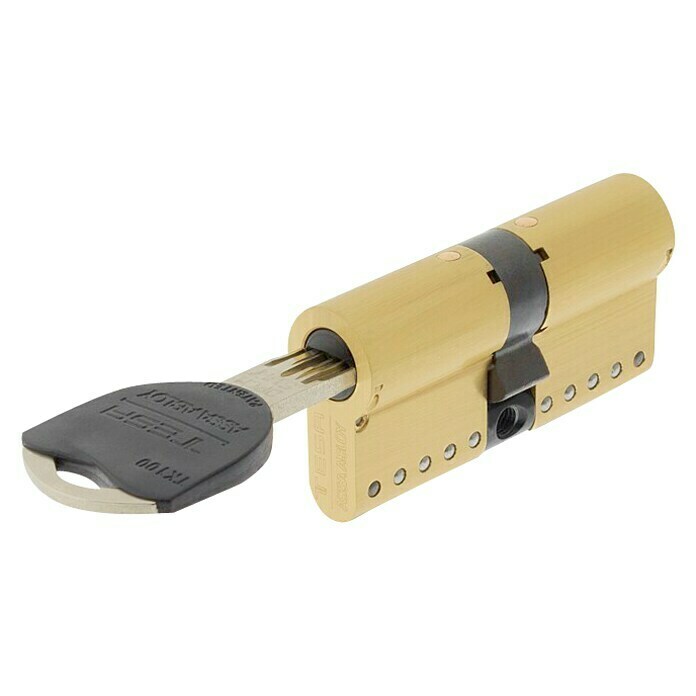 Tesa Assa Abloy Cilindro de perfil de seguridad (Número de llaves: 5 ud., Longitud total interior/exterior: 35/35 mm, Latón) |