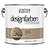 Schöner Wohnen Wandfarbe (Warmes Erdbraun, 2,5 l, Feinmatt)