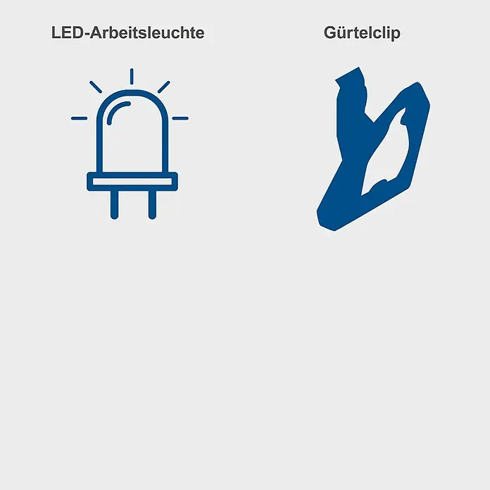 Scheppach IXES 20V Akku-Schlagbohrschrauber C-CD45-X - 20 V, Ohne Akku, 45 Nm - LED-Arbeitsleuchte und Gürtelclip.