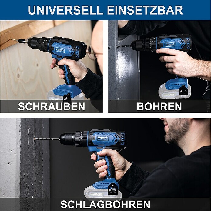 Scheppach IXES 20V Akku-Schlagbohrschrauber C-CD45-X (20 V, Ohne Akku, 45 Nm) | BAUHAUS