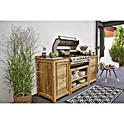 Sunfun Módulo para barbacoa (Con cajón, L x An x Al: 63 x 58 x 92 cm, Madera)
