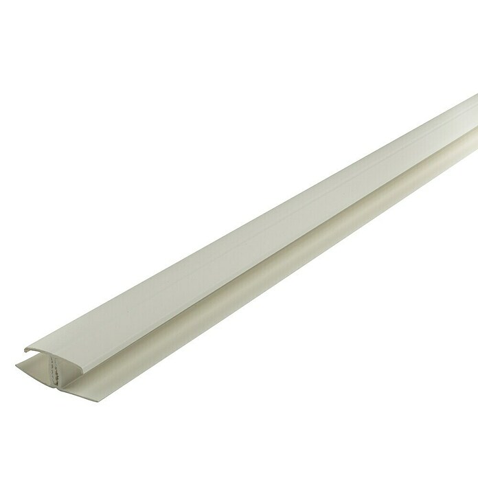 Grosfillex Perfil en H para uniones (Blanco, 2,6 m x 11 mm x 20 mm)