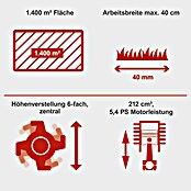 Scheppach Benzin-Vertikutierer SC55P (4 kW, Arbeitsbreite: 40 cm) | BAUHAUS