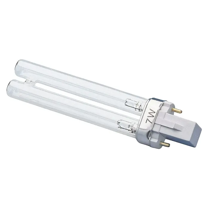 Oase Ersatzlampe Algenstopp UVC - 7 W - 7W UV-C Lampe mit Doppelröhre, ideal für Aquarien und Teiche zur Algenbekämpfung und Wasserklärung. Zuverlässige Desinfektion durch UV-Strahlung.