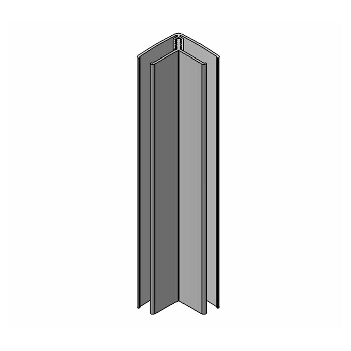 Grosfillex Faltleiste (Weiß, 2,6 m x 11 mm x 20 mm)