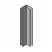 Grosfillex Faltleiste (Weiß, 2,6 m x 11 mm x 20 mm)