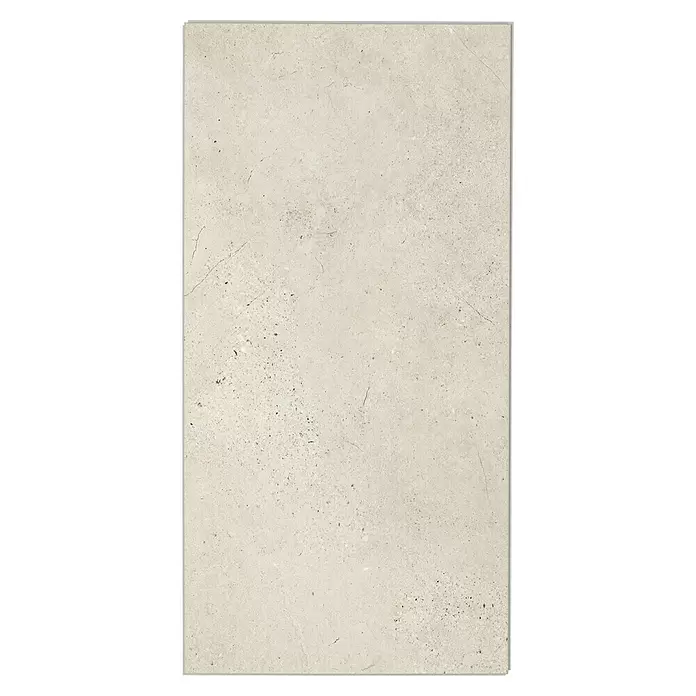 Grosfillex Wall+ Wandpaneel - Cream Slate, 900 x 450 x 5 mm - Helle beige Betonoptik-Strukturfläche mit feinen dunklen Sprenkeln und Linien.