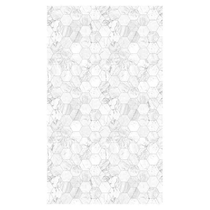 GEO Alu-Verbundplatte (150 x 255 cm, Hexagon Weiß) | BAUHAUS