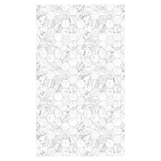 GEO Alu-Verbundplatte (150 x 255 cm, Hexagon Weiß)