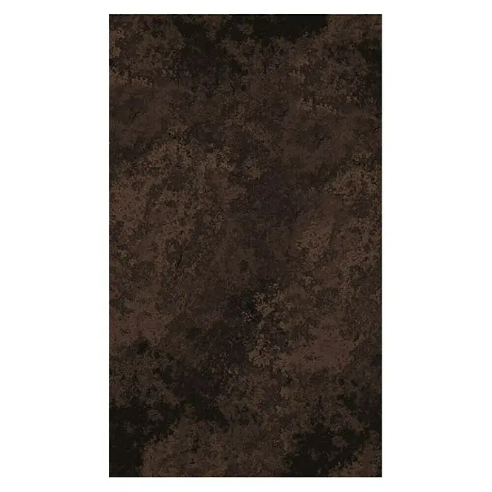 GEO Alu-Verbundplatte - 150 x 255 cm, Oxidian - Dunkelbraune, gefleckte Textur als abstrakter Hintergrund. Ideal für digitale Kunst und Designprojekte.