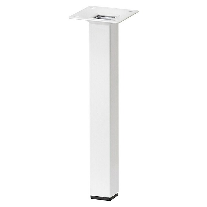 Dolle Meubelpoot Plix (l x b x h: 25 x 25 x 300 mm, Draagkracht: 30 kg, Staal, Wit) | BAUHAUS