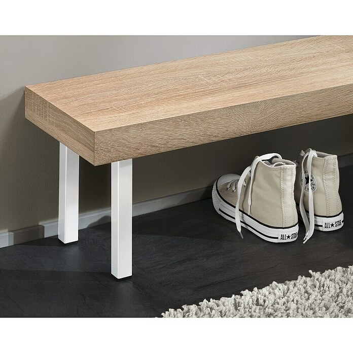 Dolle Meubelpoot Plix (l x b x h: 25 x 25 x 300 mm, Draagkracht: 30 kg, Staal, Wit) | BAUHAUS