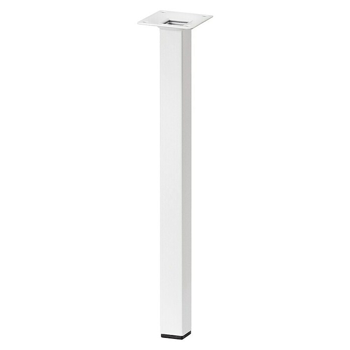 Dolle Meubelpoot Plix (l x b x h: 25 x 25 x 500 mm, Draagkracht: 30 kg, Staal, Wit) | BAUHAUS