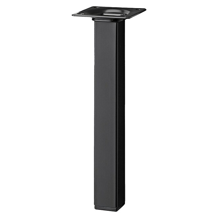 Dolle Meubelpoot Plix (l x b x h: 25 x 25 x 300 mm, Draagkracht: 30 kg, Staal, Zwart) | BAUHAUS