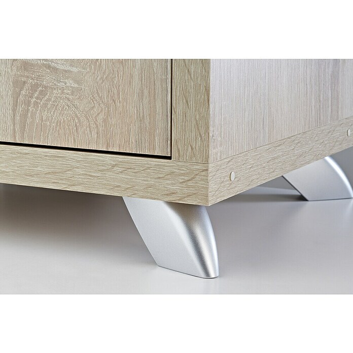 Dolle Meubelpoot (Kunststof, l x b x h: 100 x 65 x 40 mm, Zilver) | BAUHAUS