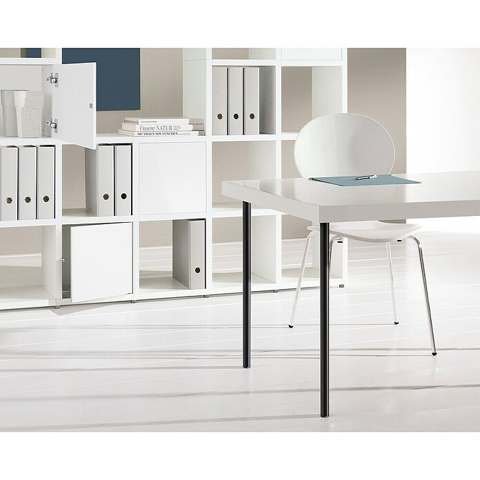 Dolle Meubelpoot Pop (Ø x h: 3 x 90 cm, Draagkracht: 30 kg, Staal, Zwart) | BAUHAUS