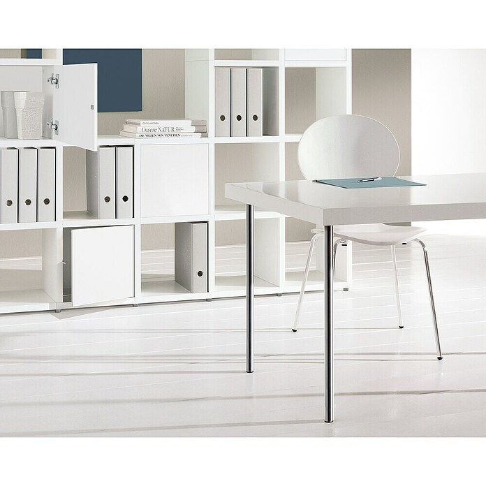 Dolle Meubelpoot Pop (Ø x h: 3 x 90 cm, Draagkracht: 30 kg, Staal, Chroom) | BAUHAUS