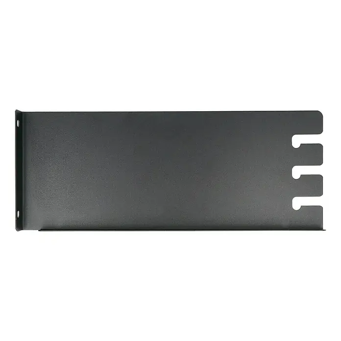 Seitenelement links & rechts - Passend für: Grillstar Grillwagen Texas - Graue Rackblende mit Schlitzen zur Kabelorganisation. Ideal für Serverräume, um Kabel ordentlich zu halten und die Luftzirkulation zu verbessern.