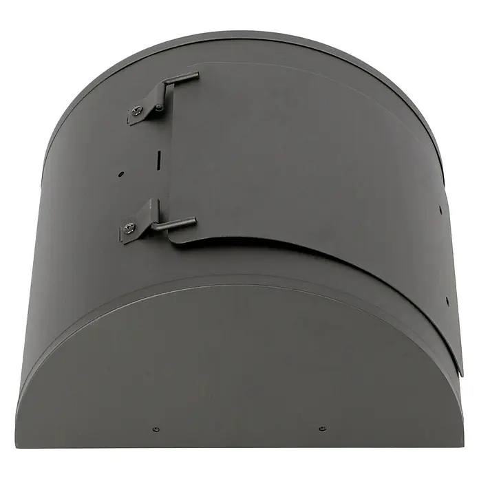 Deckel für Seitenkohlbehälter - Passend für: Grillstar Smoker Missouri - Produktansicht eines grauen Wandbriefkastens mit Klappdeckel und Schloss. Robustes und stilvolles Design für den Außenbereich.