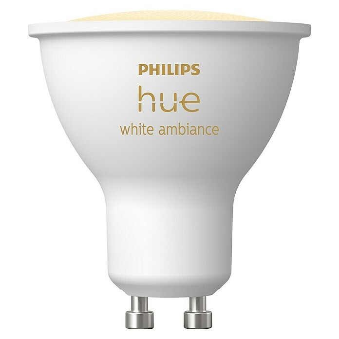 Philips Hue Smart-LED-Lampe White Ambiance (GU10, Dimmbar, Mehrfarbig, 400 lm, 4,2 W, 1 Stk.) | BAUHAUS