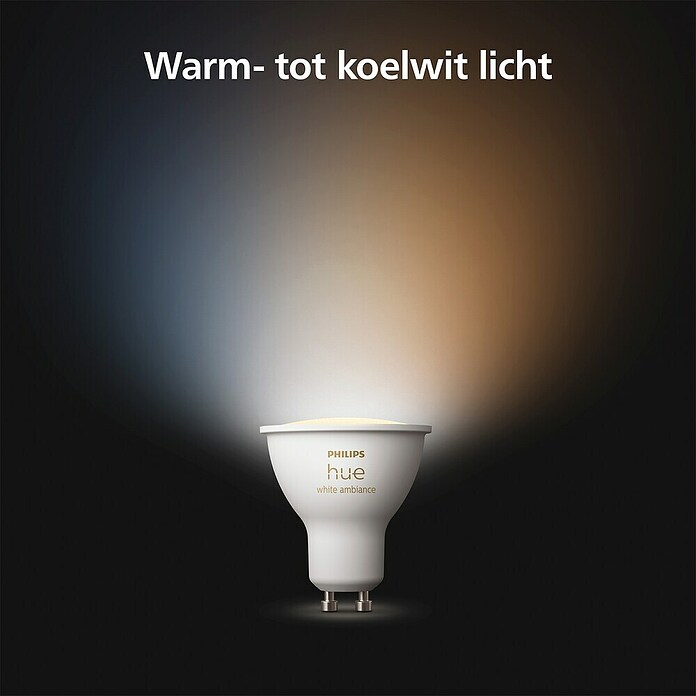 Philips Hue Smart-ledlamp 1 St. (GU10, Dimbaar, Meerkleurig, 400 lm, 4,2 W, 1 st.) | BAUHAUS