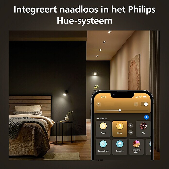 Philips Hue Smart-ledlamp 1 St. (GU10, Dimbaar, Meerkleurig, 400 lm, 4,2 W, 1 st.) | BAUHAUS