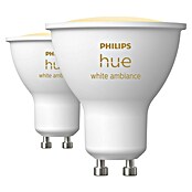 Philips Hue Smart-LED-Lampe White Ambiance (GU10, Dimmbar, Mehrfarbig, 400 lm, 4,2 W, 2 Stk.) | BAUHAUS