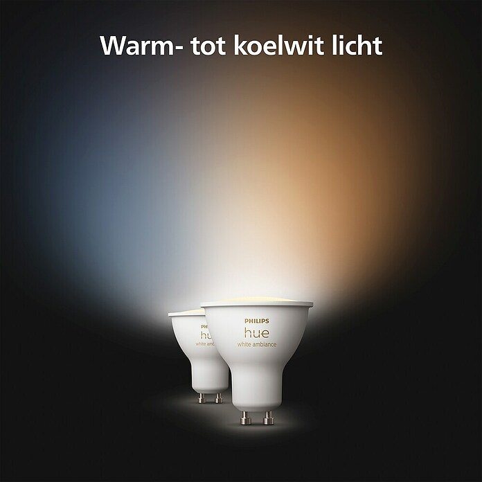 Philips Hue Standaard Lamp E27 2-Pack - Slimme LED Wit En Gekleurd Licht - Dimbaar Met Bluetooth En Alexa