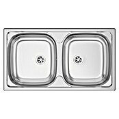 Rodi Fregadero encastrable Plena (45,3 x 78 cm, Acero inoxidable) | BAUHAUS