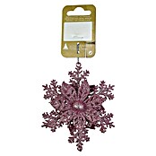 Christbaumschmuck Schneeflocke mit Blume (Rosa, Kunststoff, 1 Stk.) | BAUHAUS