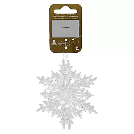 Christbaumschmuck Schneeflocke Zapfen
