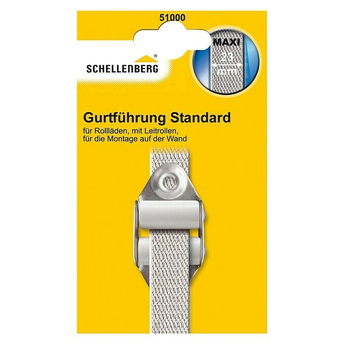 Schellenberg Doppelleiterrolle Standard MaxiGurtbreite: 18 mm - 23 mm, Geeignet für: Rollladen-Maxi-Systeme, Weiß Unknown