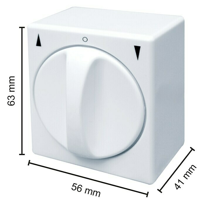 Schellenberg Rollladenschalter56 x 63 x 41 mm, Aufputz, Weiß Unknown