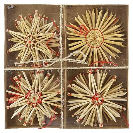 Christbaumschmuck Strohsterne