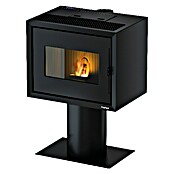 FreePoint Estufa de pellets Modo Airtight + Stand (2,68 - 9,36 kW, Volumen de calefacción: 225 m³, Negro)