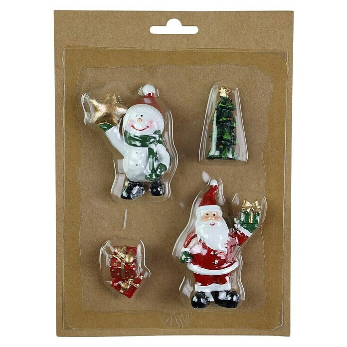 Set Weihnachtsfiguren (Mehrfarbig, Polyresin, 4 Stk.) | BAUHAUS