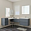 Camargue Espacio Badmöbel-Set X24 (160 x 200 cm, Gama anthrazit matt)