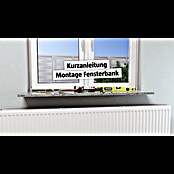 Fensterbank Jura (126 x 25 x 2 cm, Braun/Beige/Gelb, Naturstein) | BAUHAUS