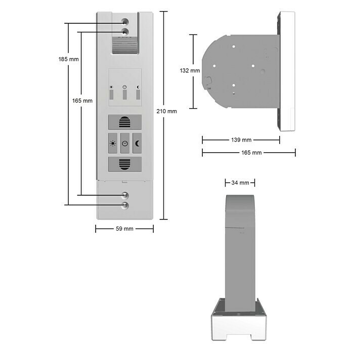 Schellenberg Rollladen-Gurtwickler Rollo Drive 65 StandardZugkraft: 45 kg, Gurtbreite: 21 mm - 23 mm, Unterputz Unknown