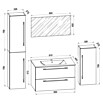 VCM Badinos Badmöbel-Set (80 cm, Weiß, 5 -tlg.) | BAUHAUS