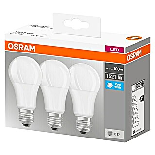 Osram Bombilla LED (3 ud., E27, 14 W, Color de luz: Blanco neutro, No regulable)