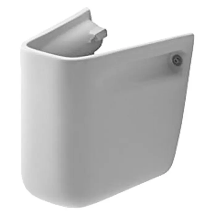 Duravit D-Code Waschbecken-Halbsäule - Unbeschichtet, Keramik, Weiß, Passend für: Duravit D-Code Waschbecken - Keramikwaschbecken-Säule für das Badezimmer. Die Säule ist in weiß gehalten und hat eine moderne Form. Perfekt für jedes Badezimmer.