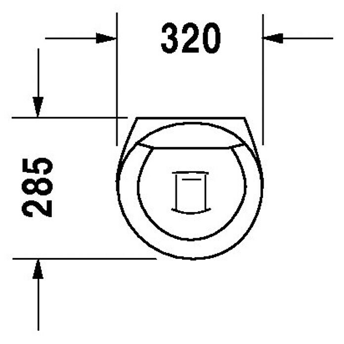 Duravit Starck 1 UrinalGeeignet für: Montage mit Deckel, Unbeschichtet, Zulauf: Hinten, Absaugspülung, Farbe: Weiß, Ohne Zielobjekt Sketch