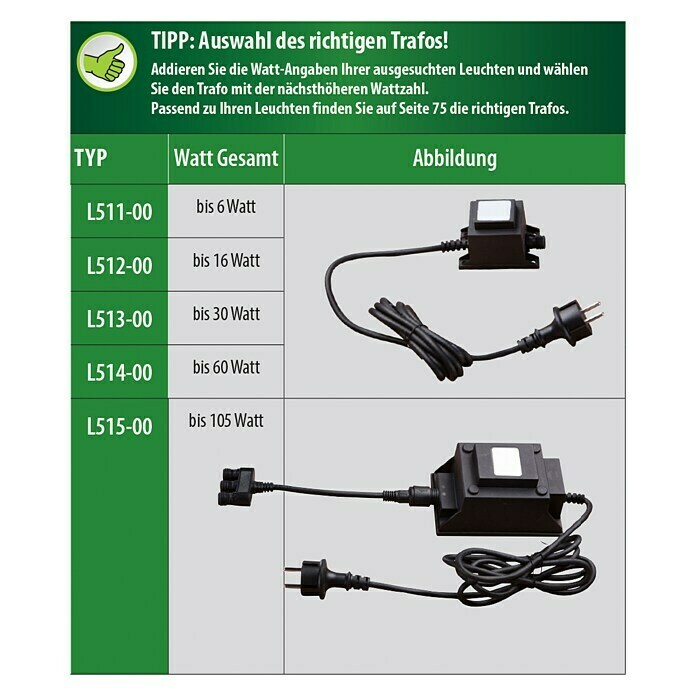 Heissner Trafo (6 W)