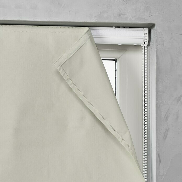 Raffrollo (100 x 180 cm, 70 % Baumwolle, 30 % Polyester, Leinen)