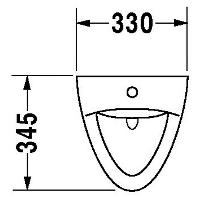 Duravit Urinal KatjaUnbeschichtet, Zulauf: Oben, Absaugspülung, Farbe: Weiß Unknown